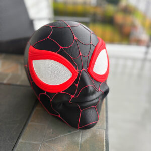 Derpy Miles Morales Spiderman Helmet